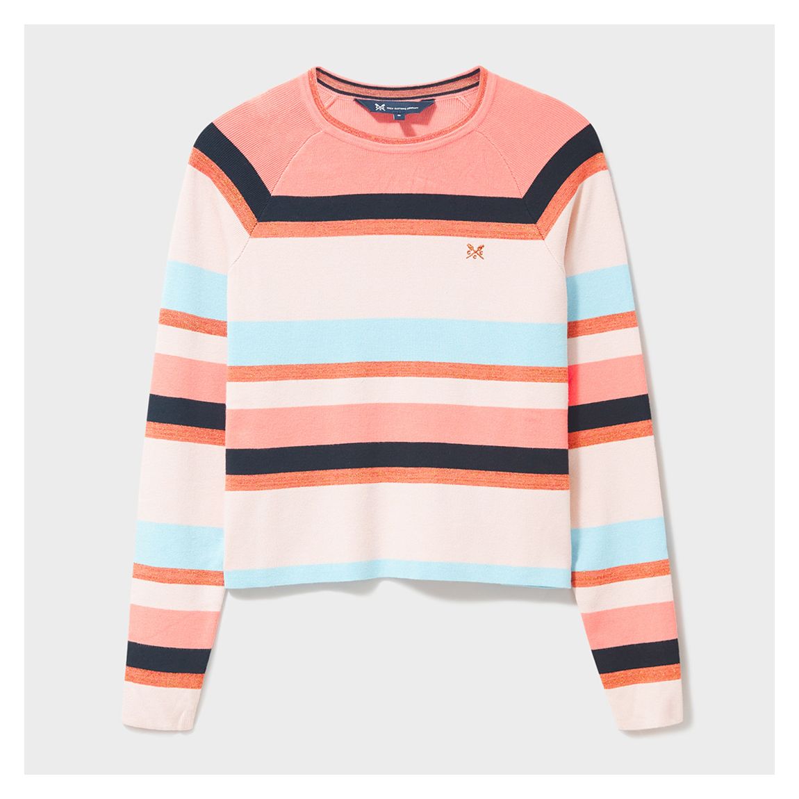 Multi Metallic Stripe Crop Jumper main product photo