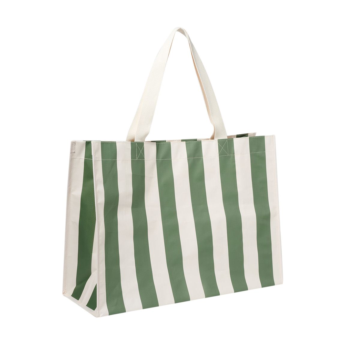 Carryall Beach Bag The Vacay Olive Stripe main product photo