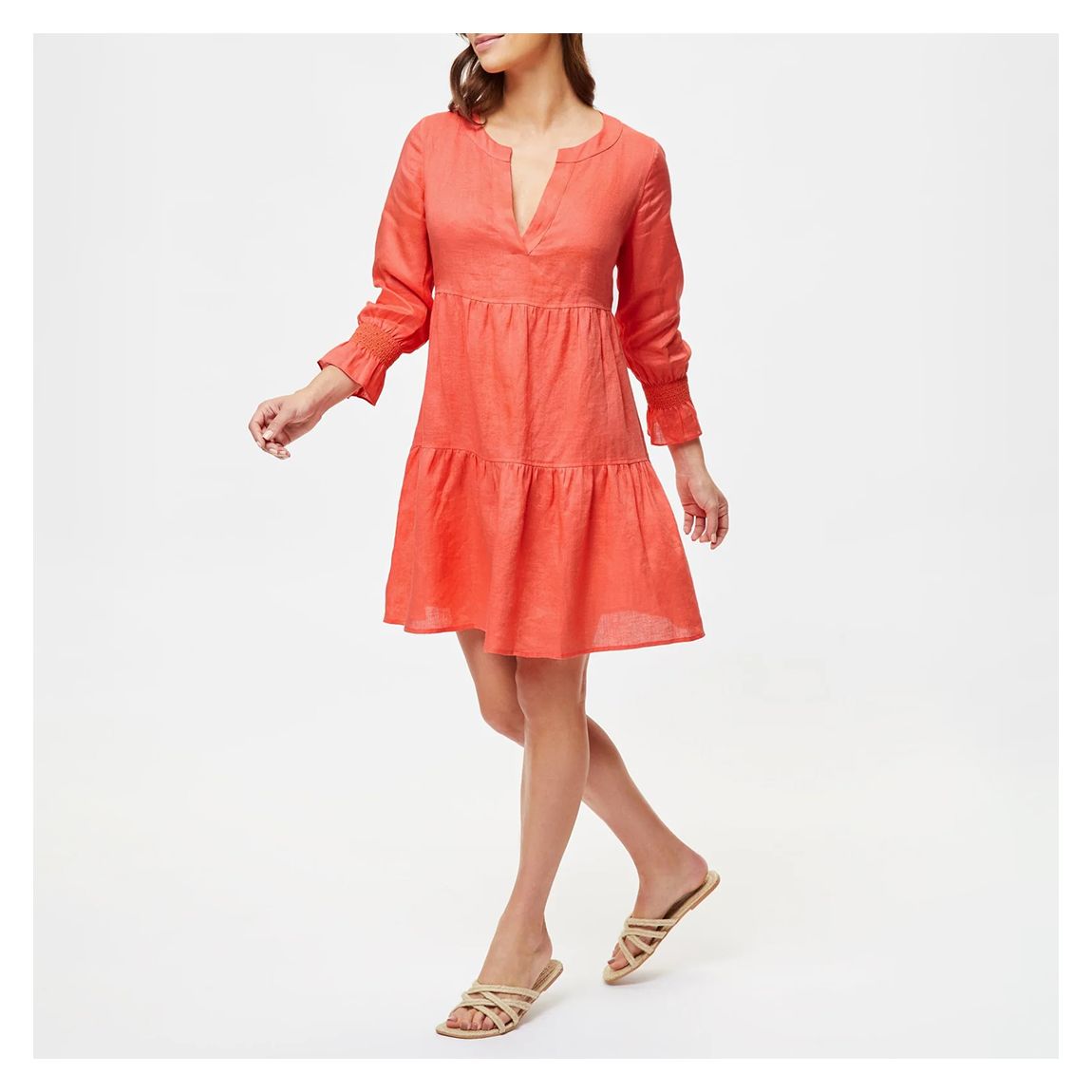 Orange Moroccan Sands V-Neck Tunic main product photo