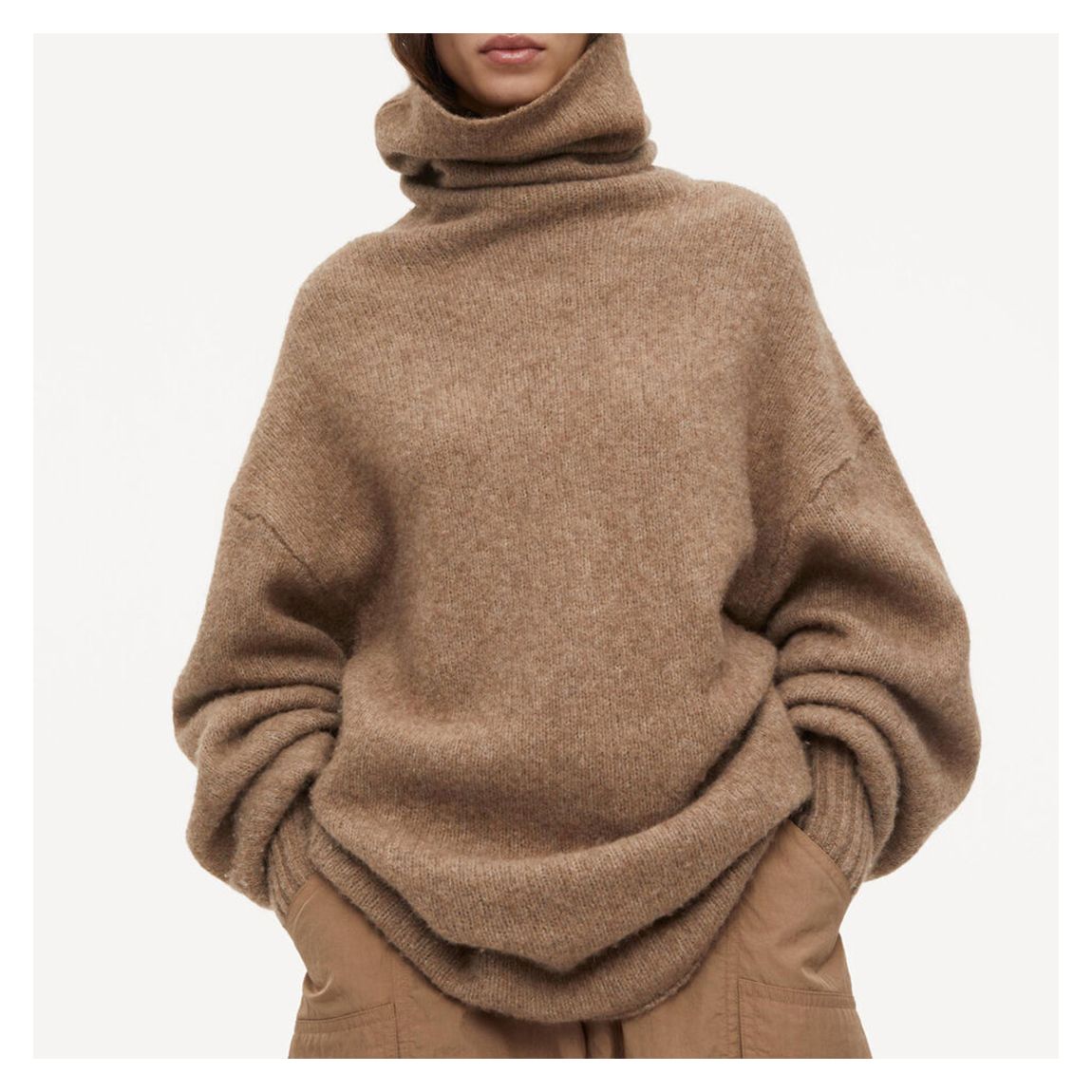 Camel Camone Wool Blend Turtle Neck Jumper main product photo