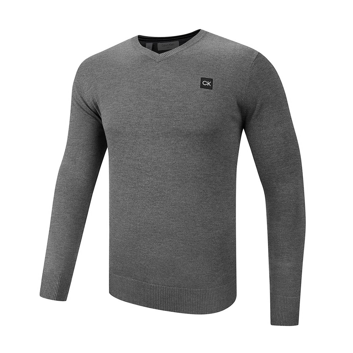 Charcoal Calvin Klein V Neck Sweatshirt main product photo