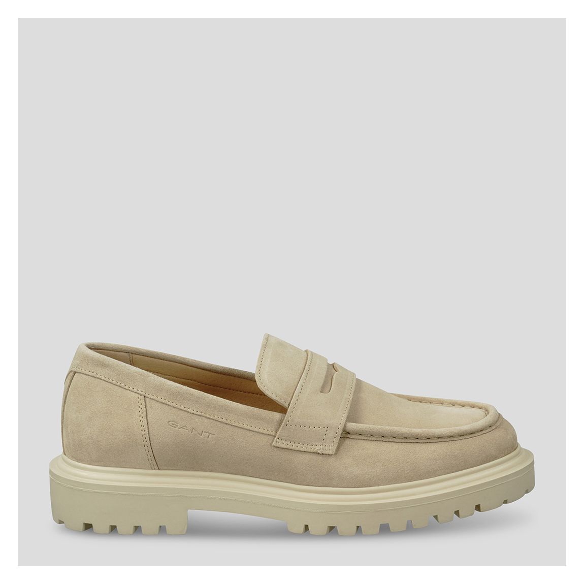 Light Beige Jackmote Suede Loafers main product photo