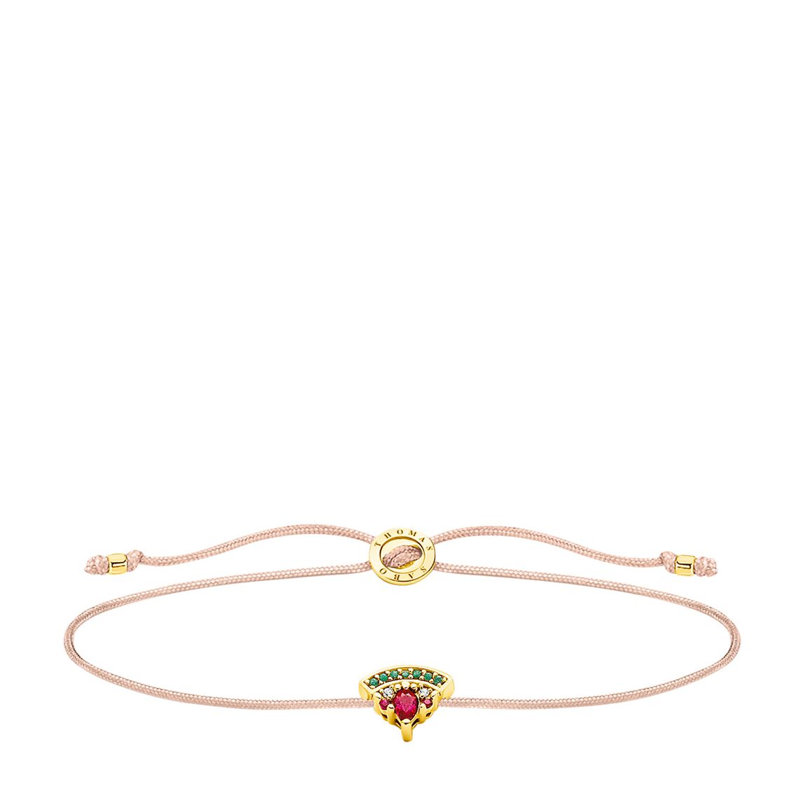925 Sterling Silver Gold Plated Watermelon Bracelet 20cm main product photo