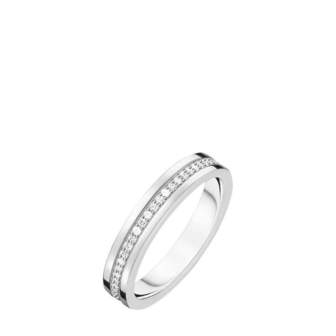 925 Sterling Silver Diamond Ring main product photo