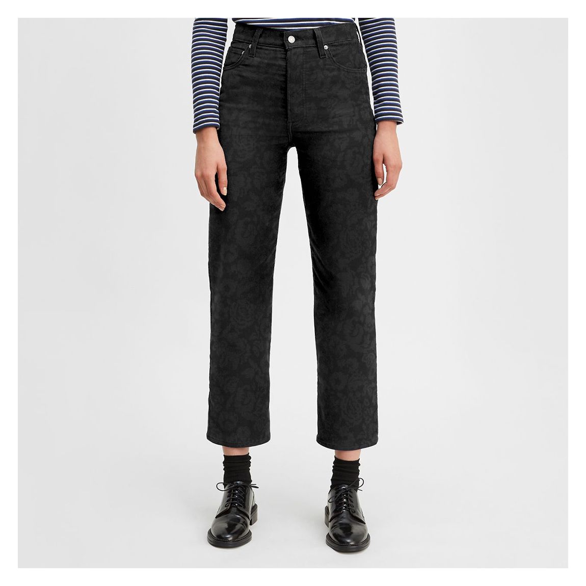 Black Ribcage Straight Jeans main product photo