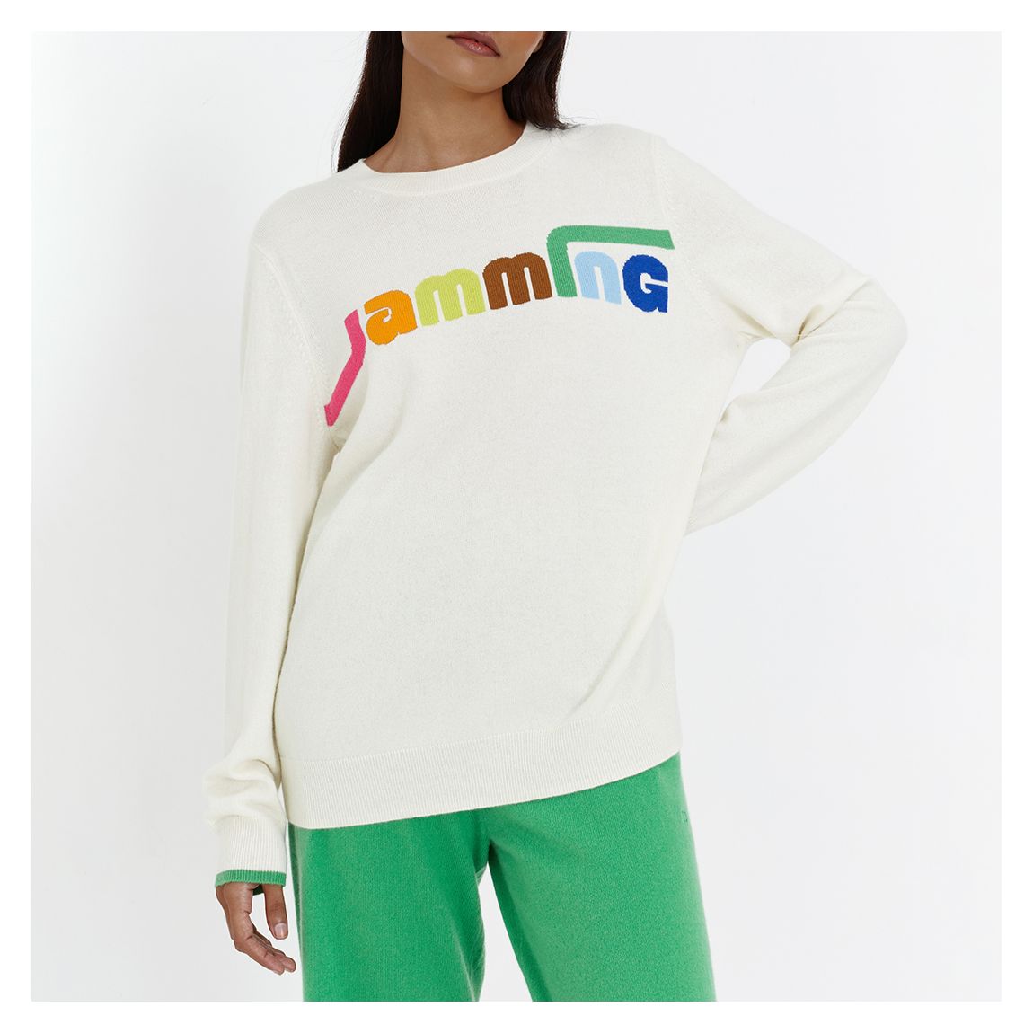 Cream Wool/Cashmere Jamming Jumper main product photo