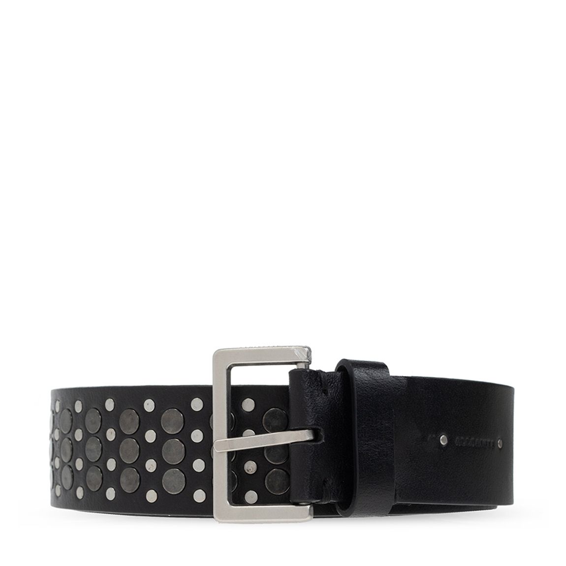 Black Gunmetal Clara Leather Belt main product photo