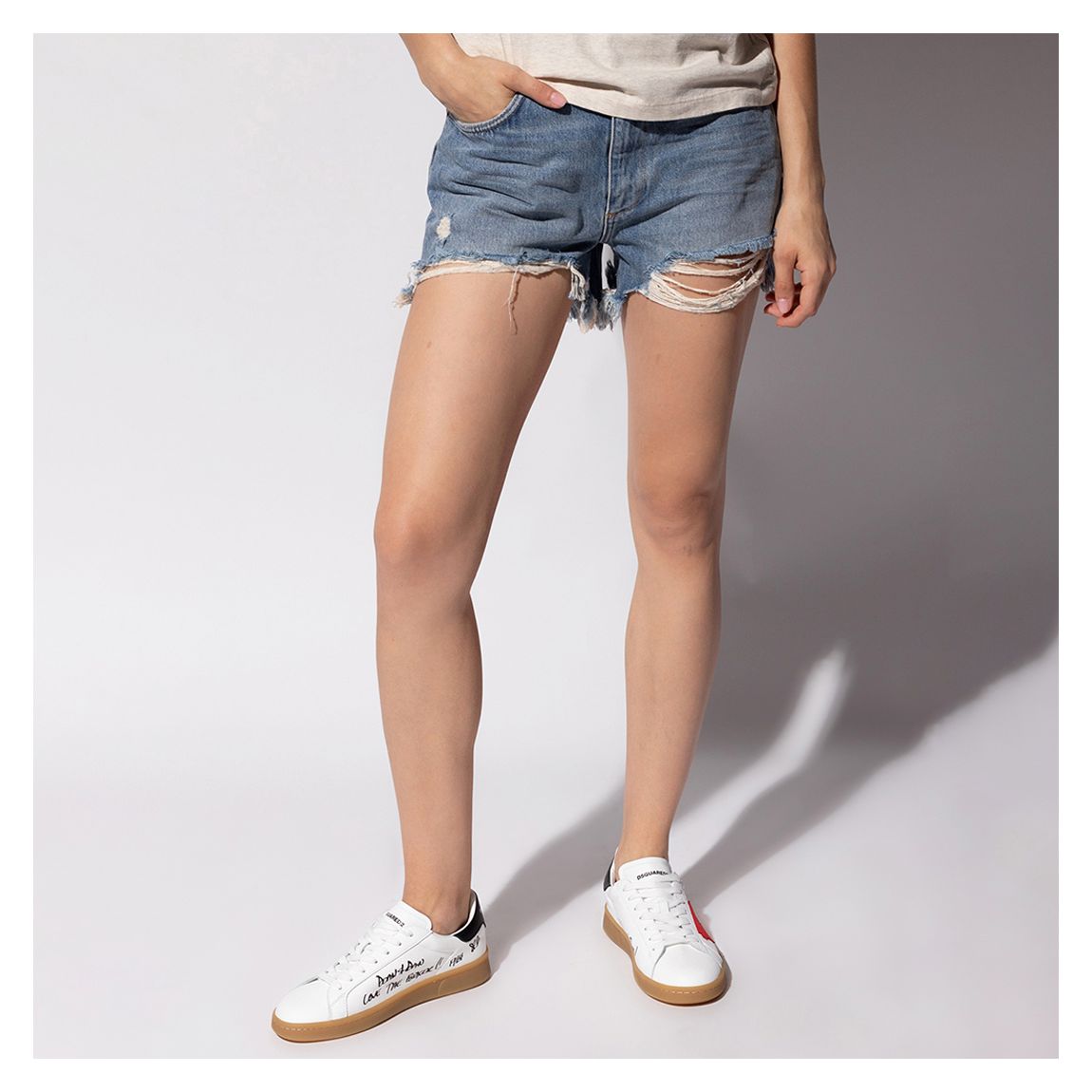 Indigo Remi Cut Off Shorts main product photo