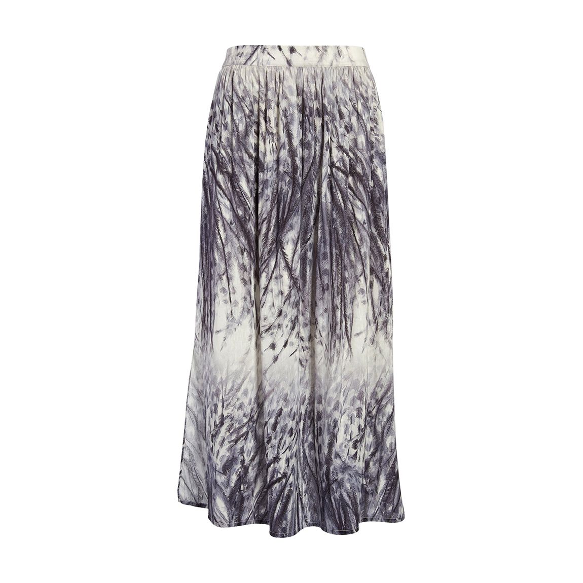 Blue Asta Printed Silk Blend Skirt main product photo