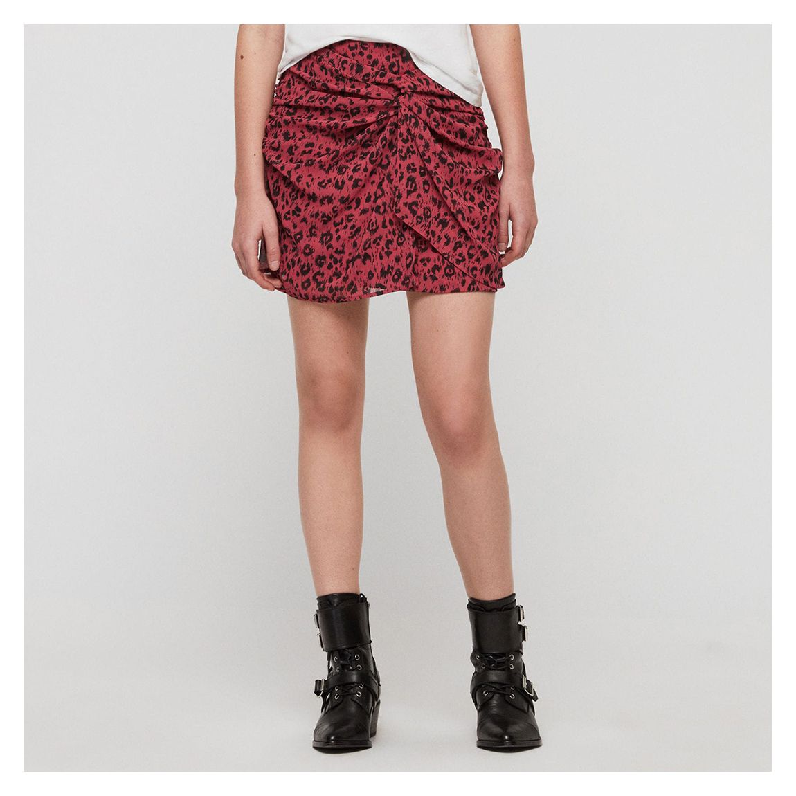 Pink Rylie Roar Printed Skirt main product photo