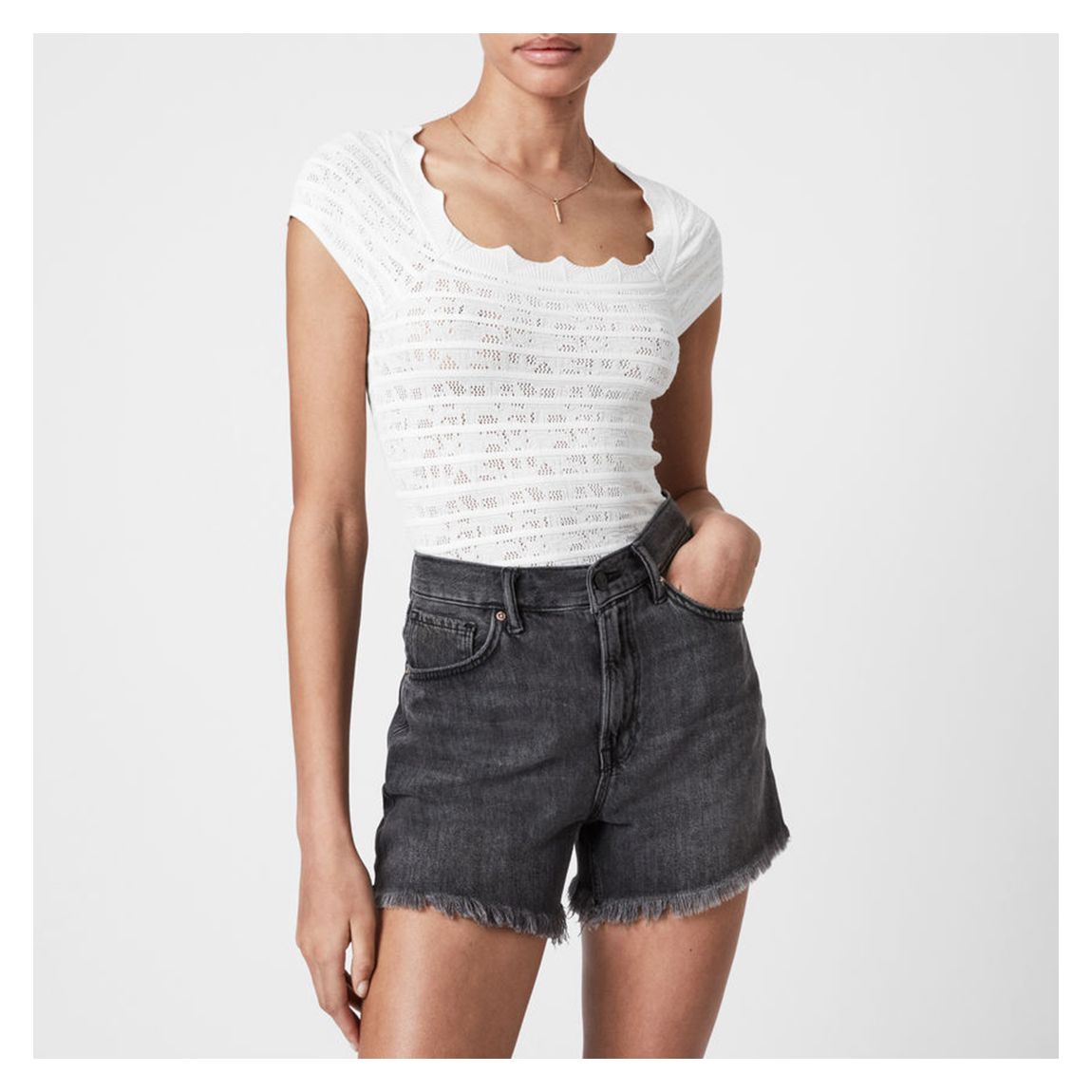 White Lace Top main product photo