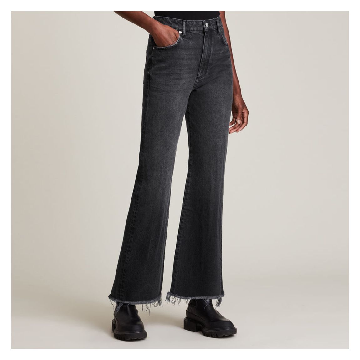 Black Becca Flare Jeans main product photo
