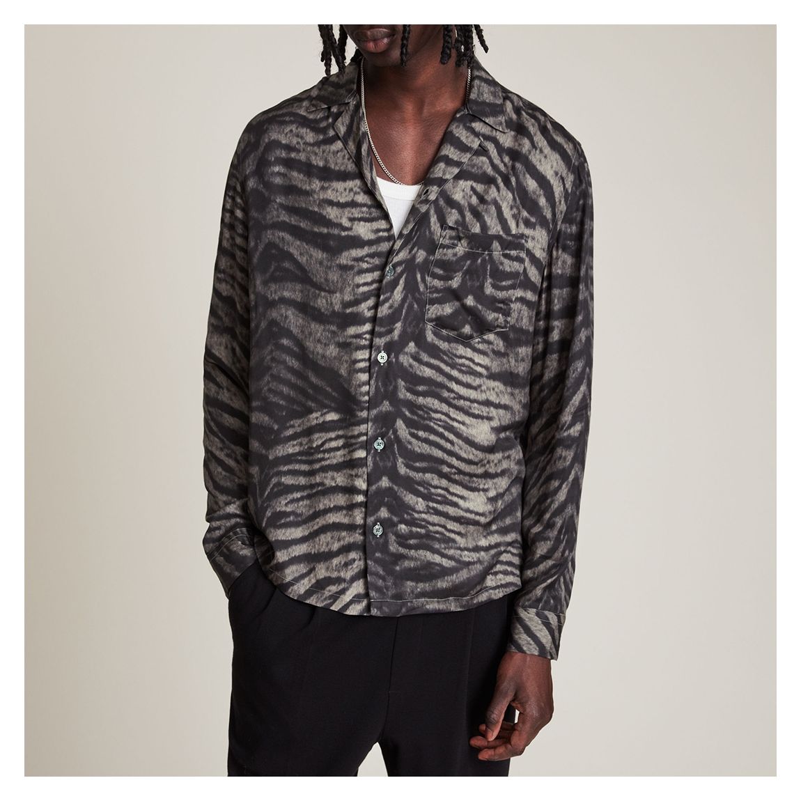 Grey Tigera Long Sleeve Shirt main product photo