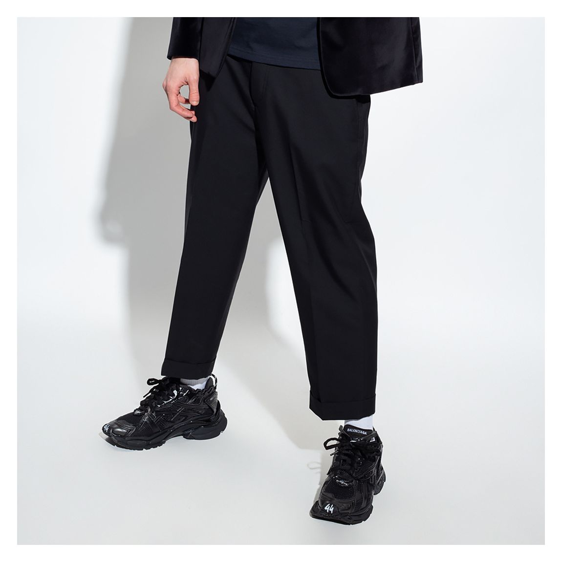 Black Argal Wool Blend Trousers main product photo