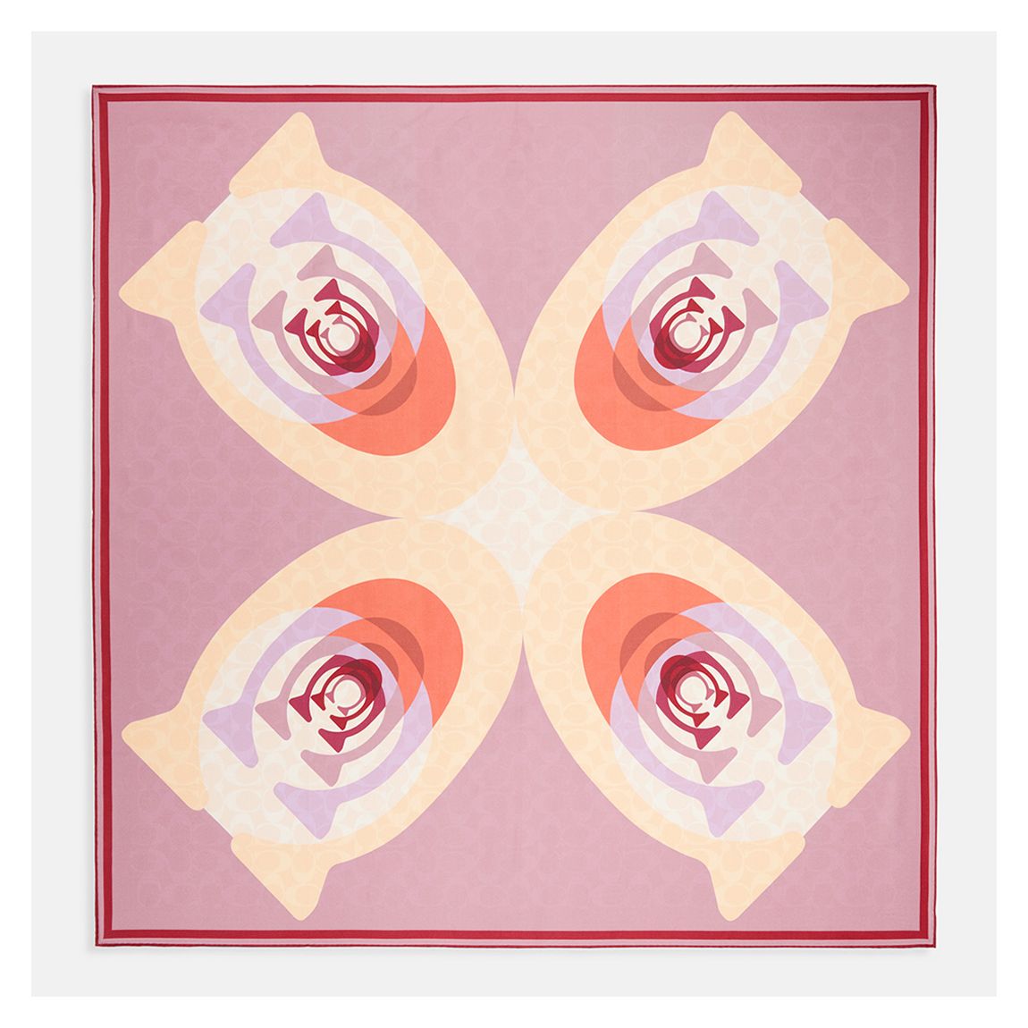 Tulip Reversible Signature Kaleidoscope Print Silk Square Scarf main product photo