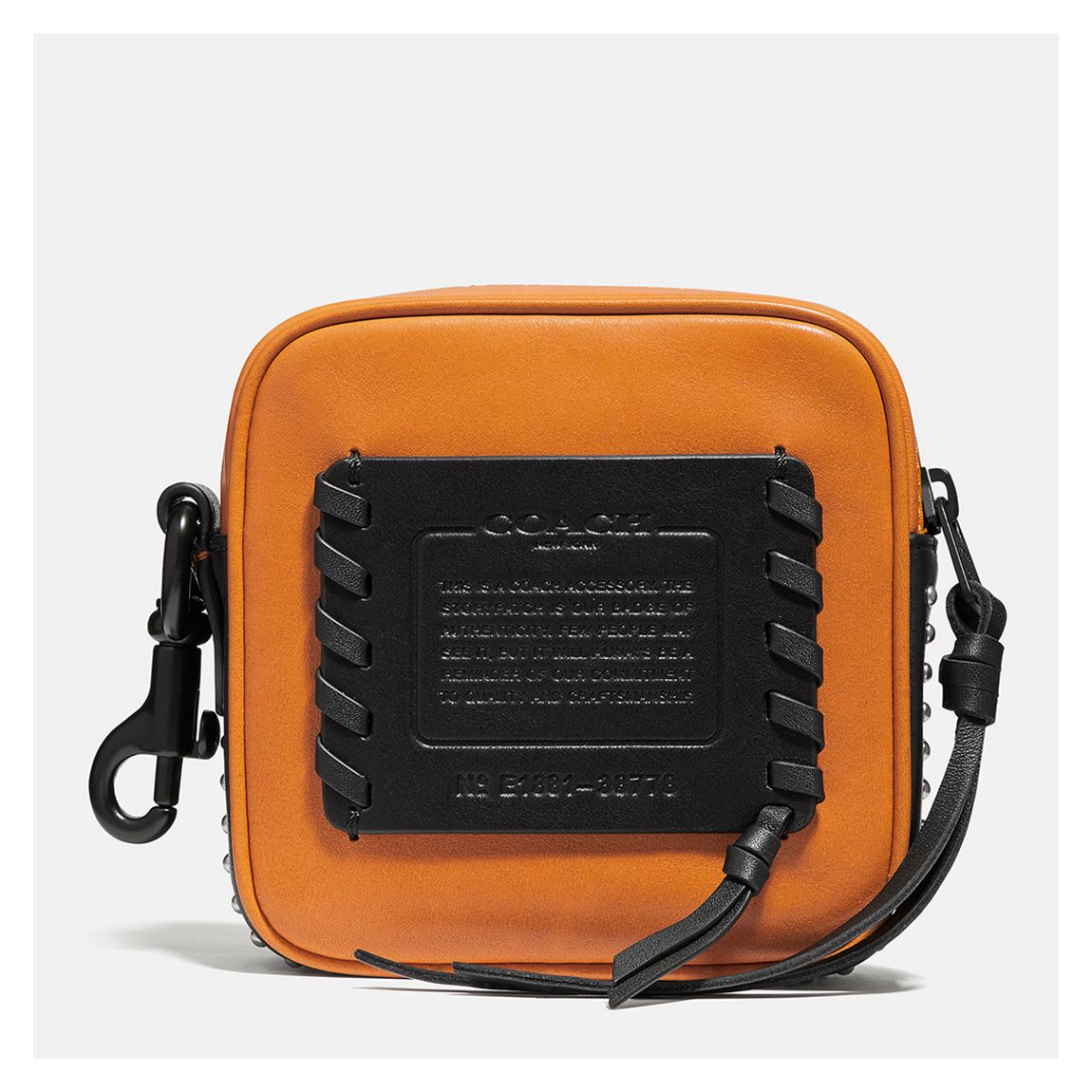 Amber Black Pouch 12 With Whipstitch main product photo