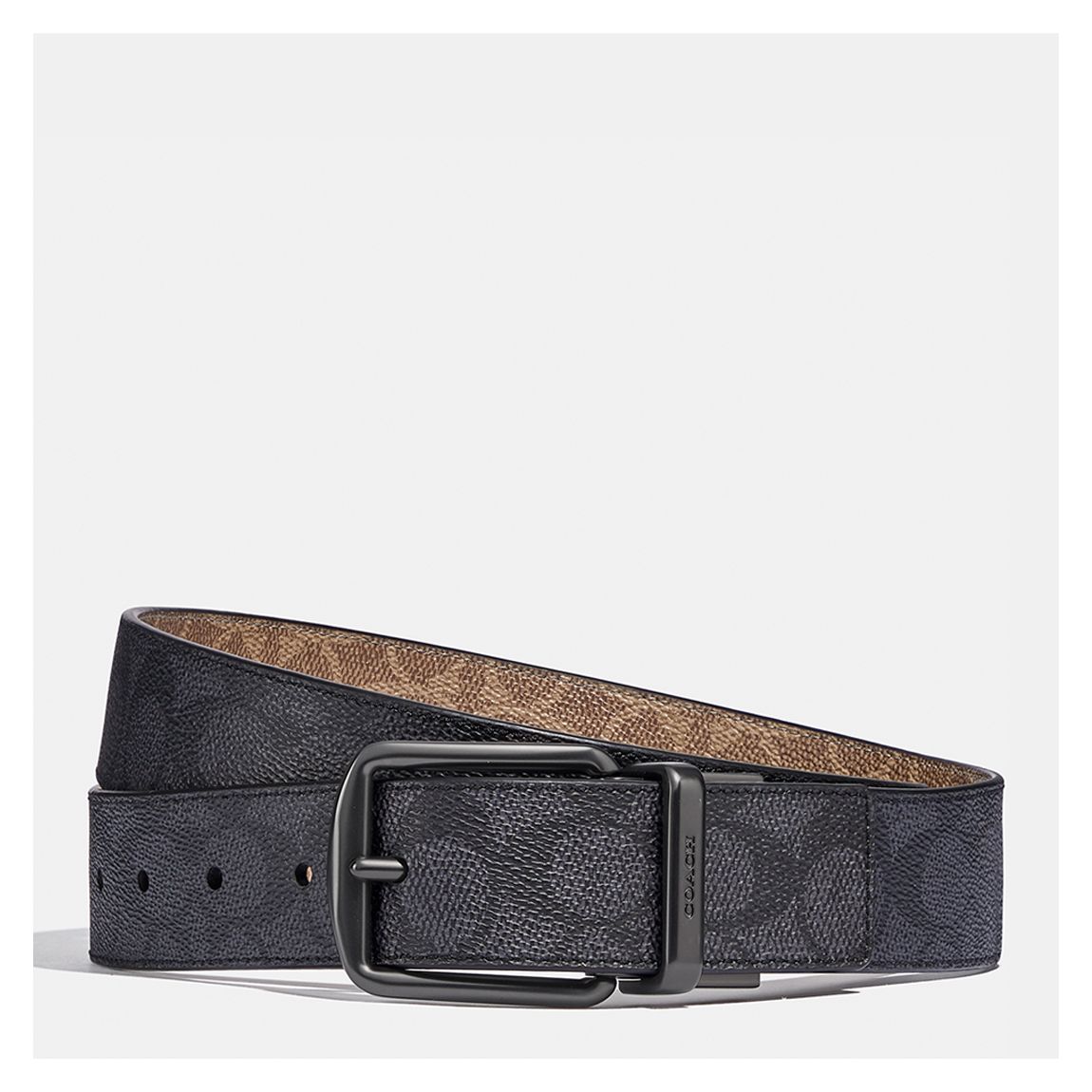 Charcoal Khaki Harness Buckle Cut-To-Size Reversible Belt 42inch main product photo