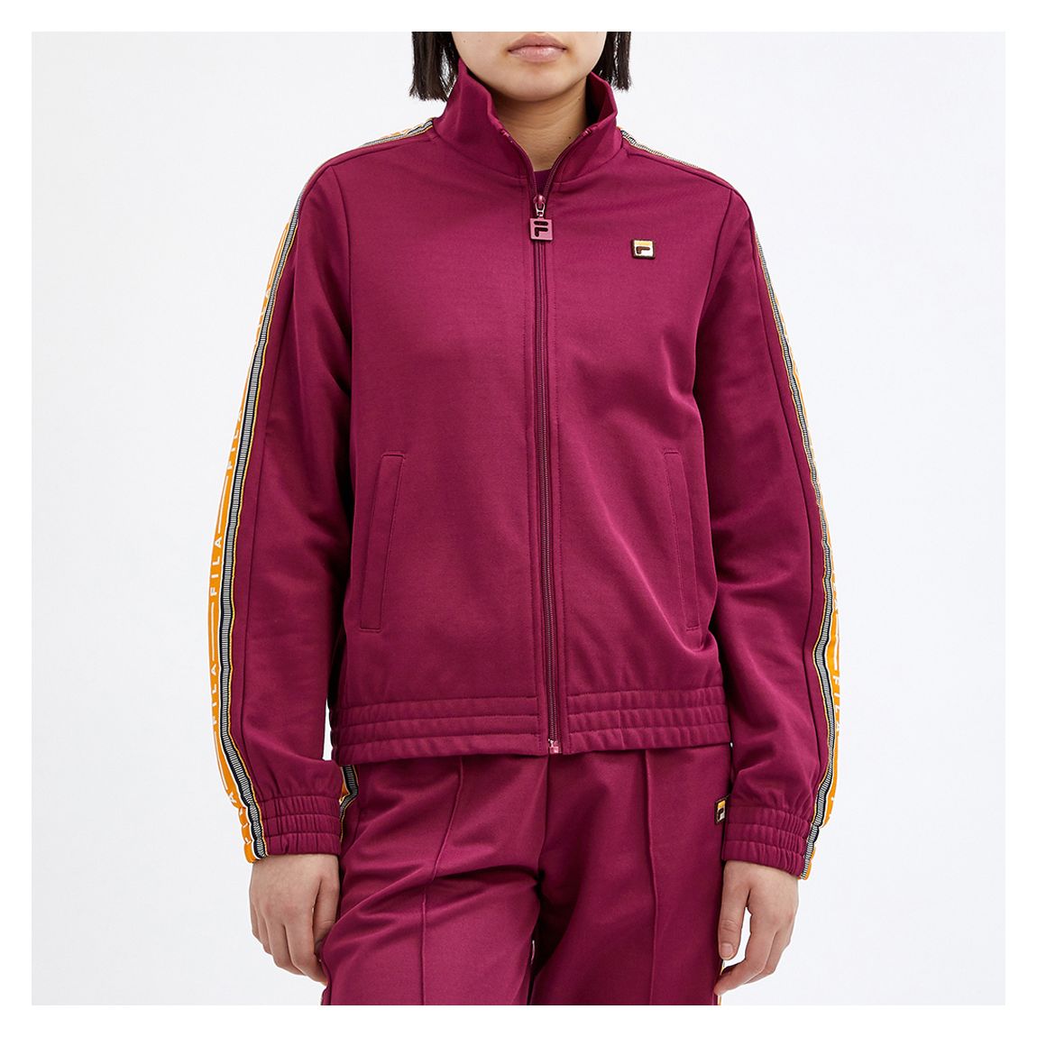 Purple Ella Cotton Blend Tracksuit Jacket main product photo