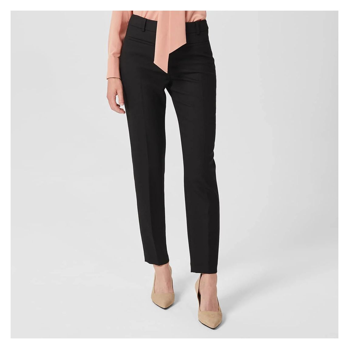Black Laurel Tapered Wool Blend Trousers main product photo