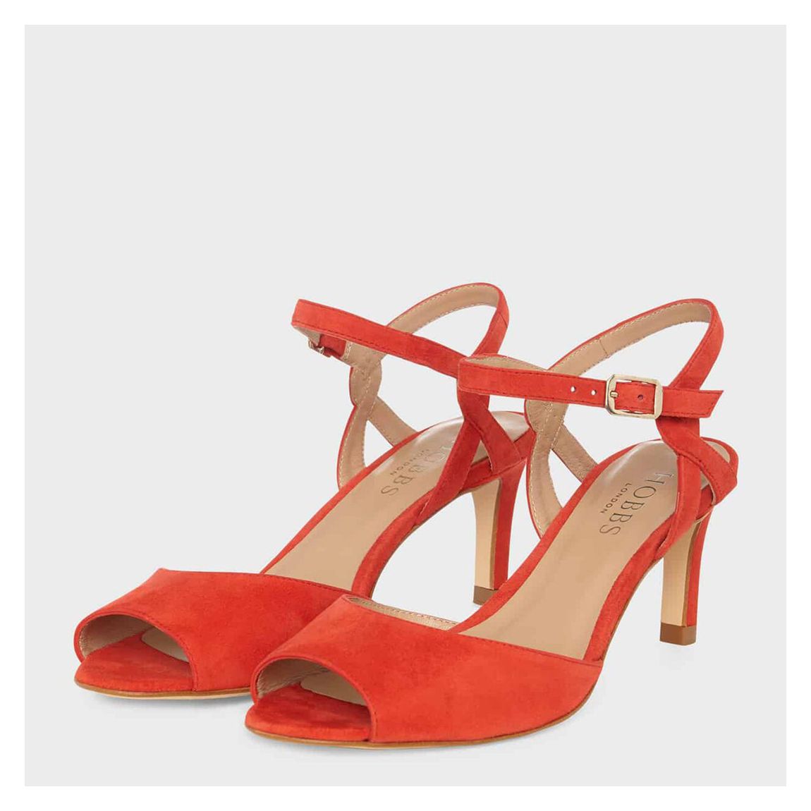 Red Leia Open Toe Heels main product photo
