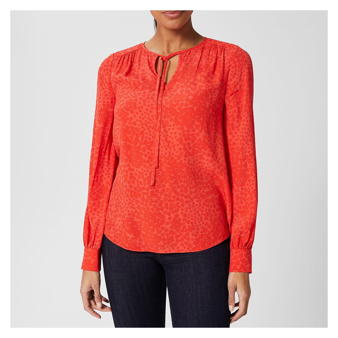 Red Alison Animal Print Blouse main product photo