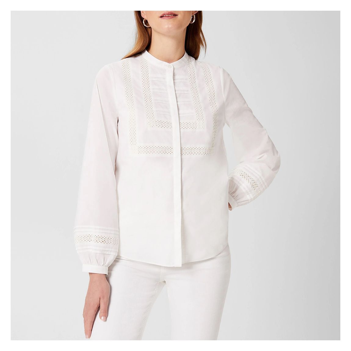 White Mabel Broderie Blouse main product photo