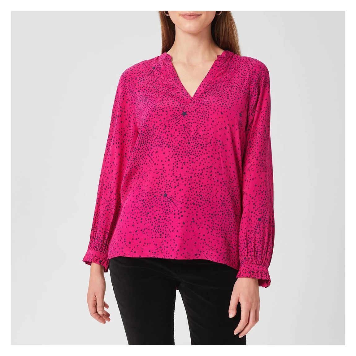 Pink Hana All Over Print Blouse main product photo