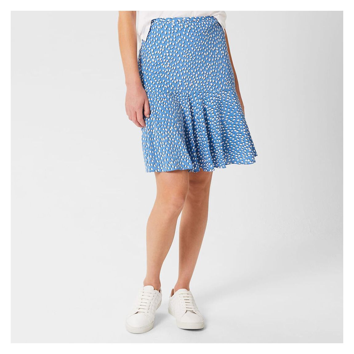 Pale Blue Catalina Printed Mini Skirt main product photo