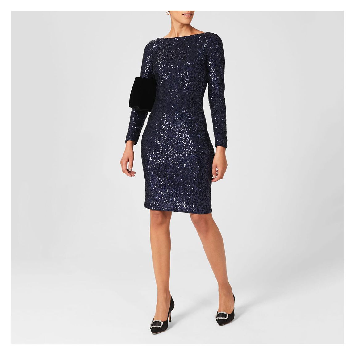 Navy Sawyer Sequin Dress main product photo