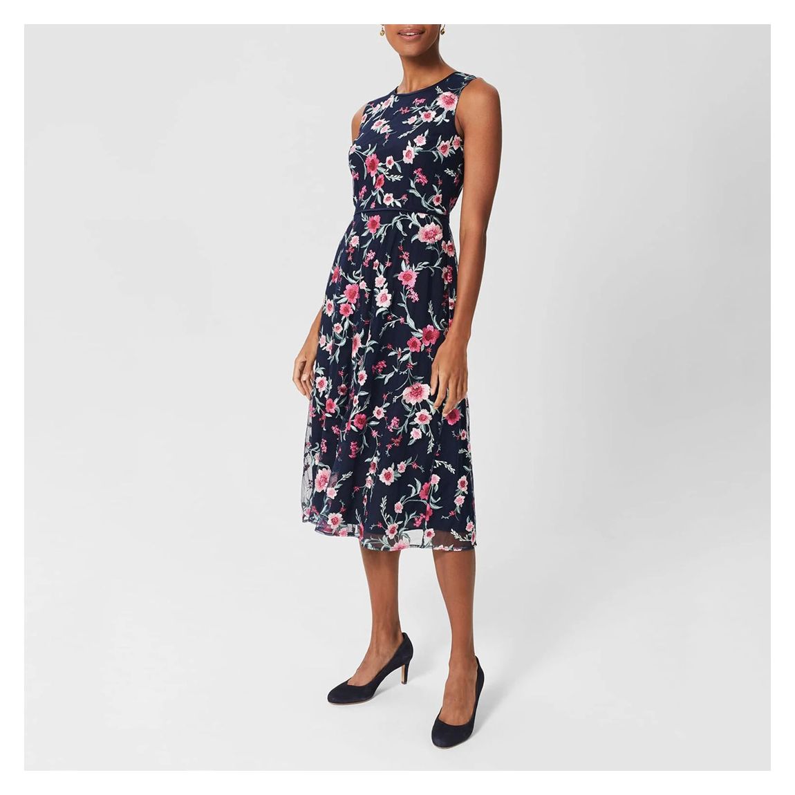 Navy/Multi Rosella Floral Dress main product photo