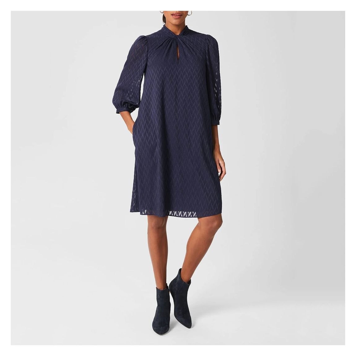 Navy Faye Mini Dress main product photo