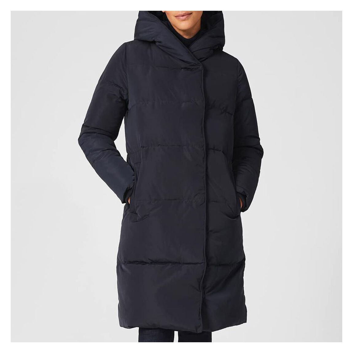 Navy Darla Hooded Puffer Jacket main product photo