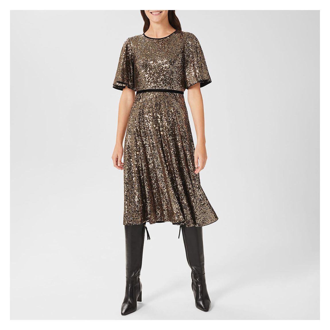 Gold Betsey Sequin Dress main product photo