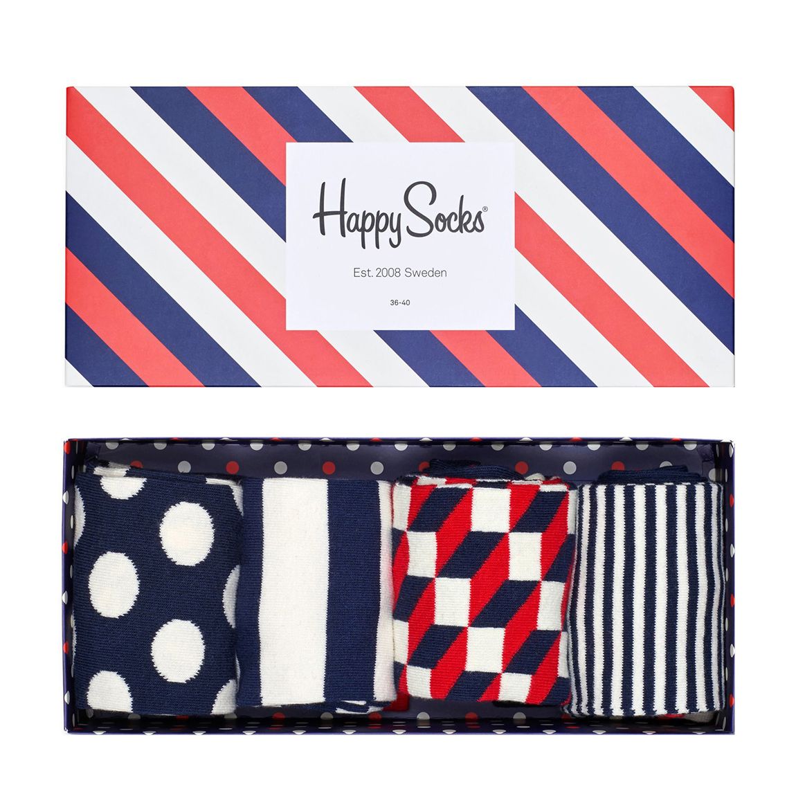 Multi 4-Pack Classic Navy Socks Gift Set main product photo