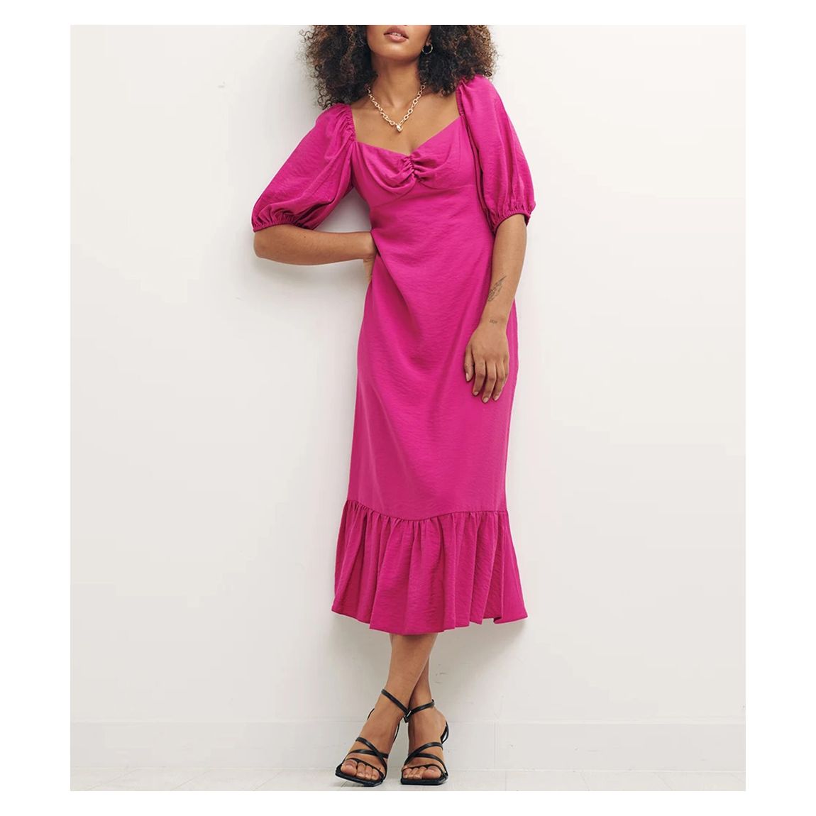 Pink Darcie Midi Dress main product photo
