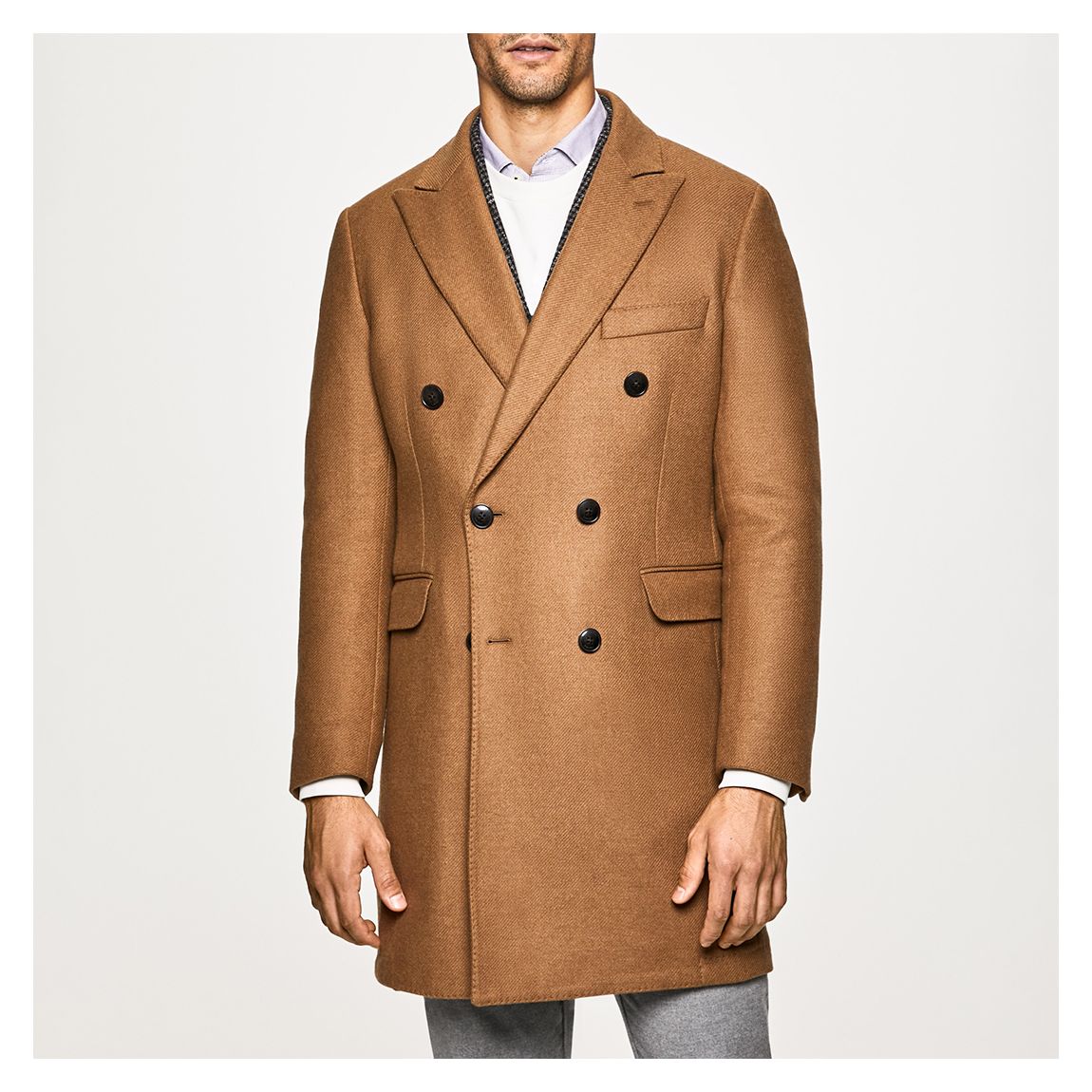 Brown Broken Twill Wool Jacket main product photo