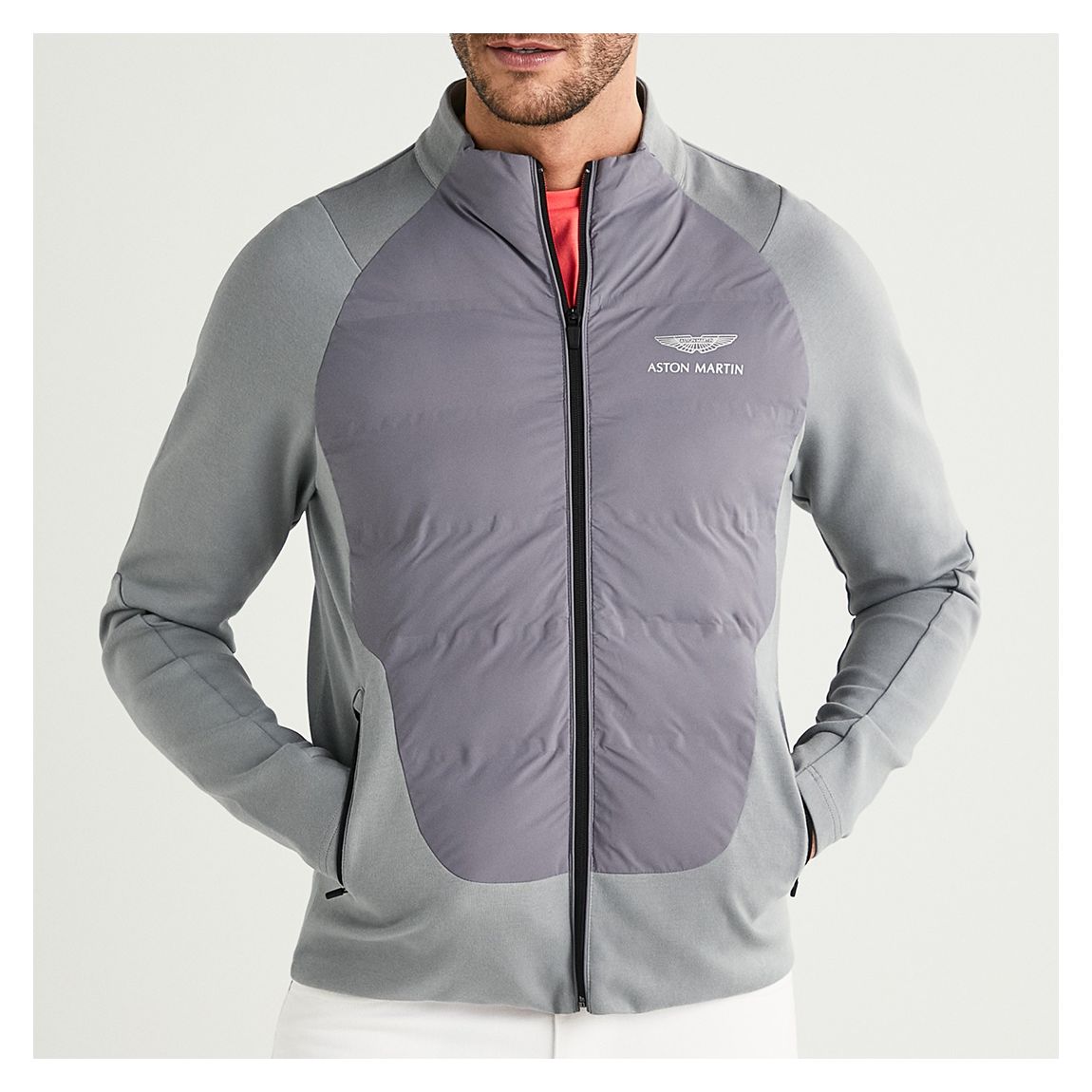 Grey Amr Sonic Quilted Cotton Jacket main product photo