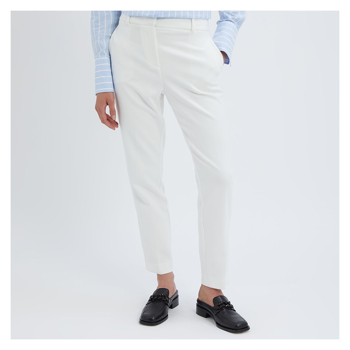 White Ember Tailored Suit Trousers main product photo