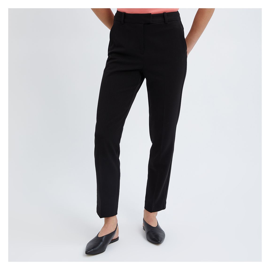 Black Jenny Slim Casual Trousers main product photo