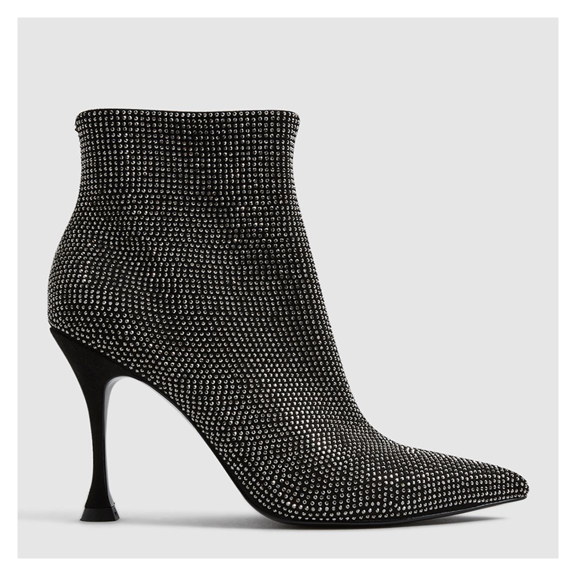 Black Clement Diamante Heeled Boots main product photo
