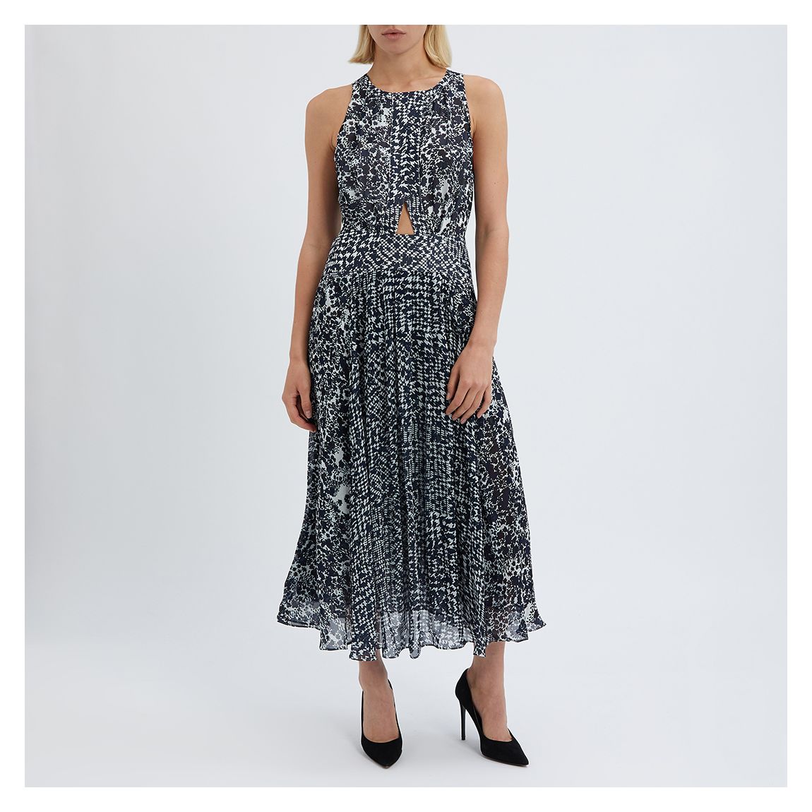 Navy Alexandria Printed Dress main product photo
