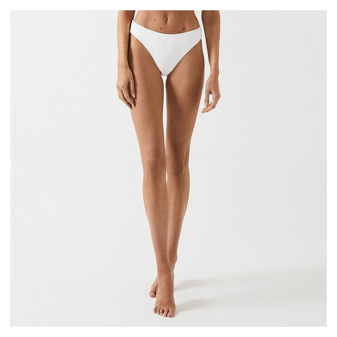 White Iris Button Down Bikini Bottoms main product photo
