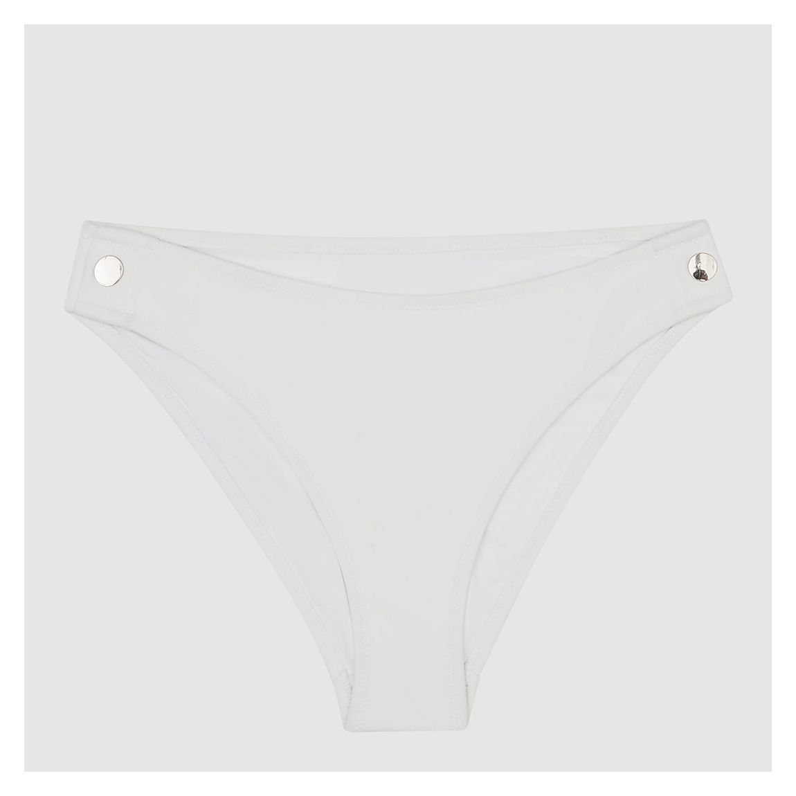 White Iris Button Bikini Top main product photo