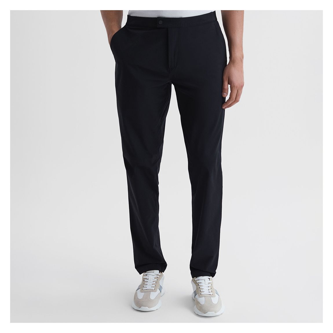 Navy Berkley Straight Trousers main product photo