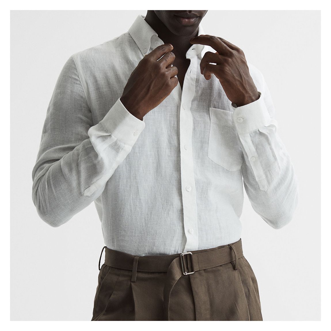 White Queens Linen Shirt main product photo