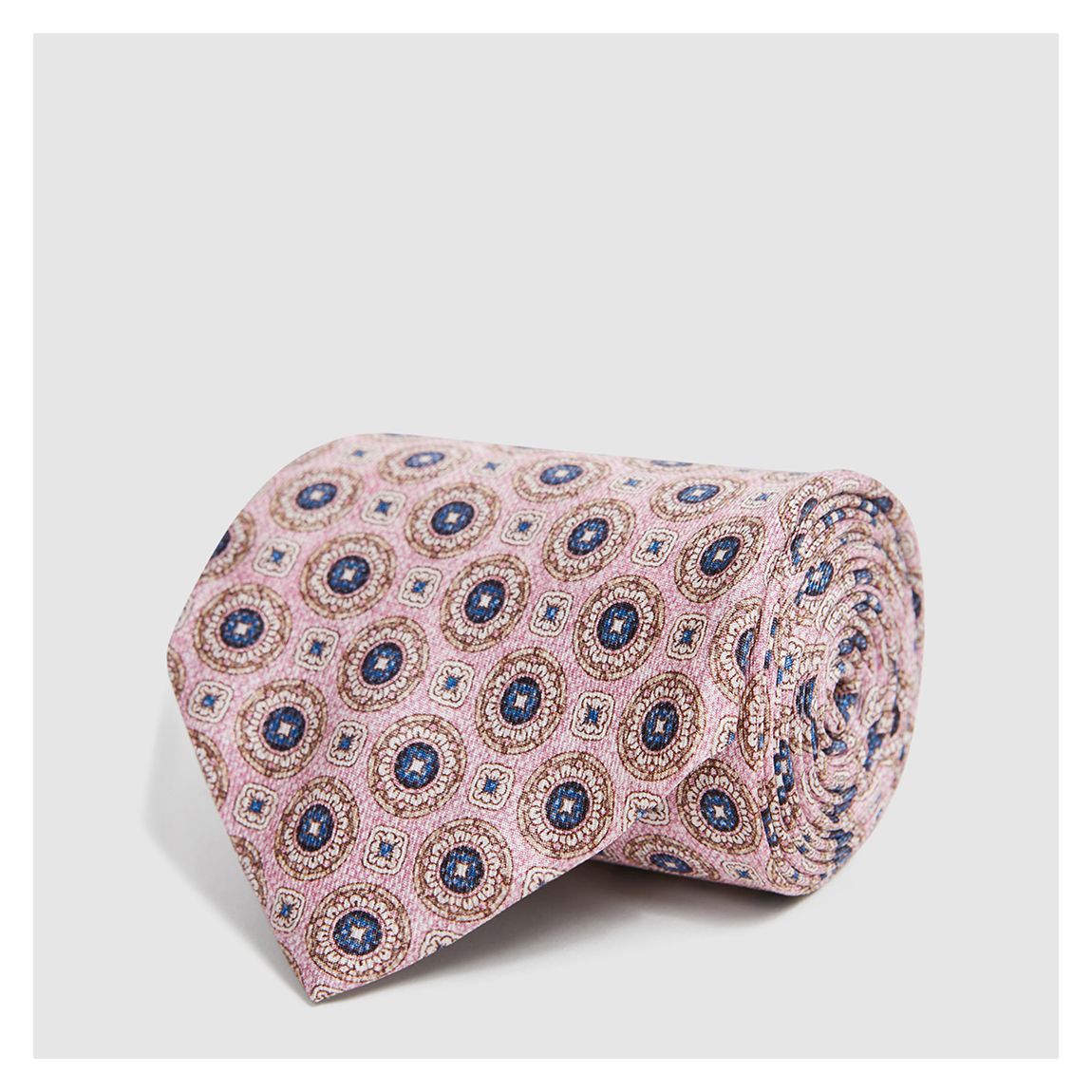 Pink Asolo Pattern Silk Tie main product photo