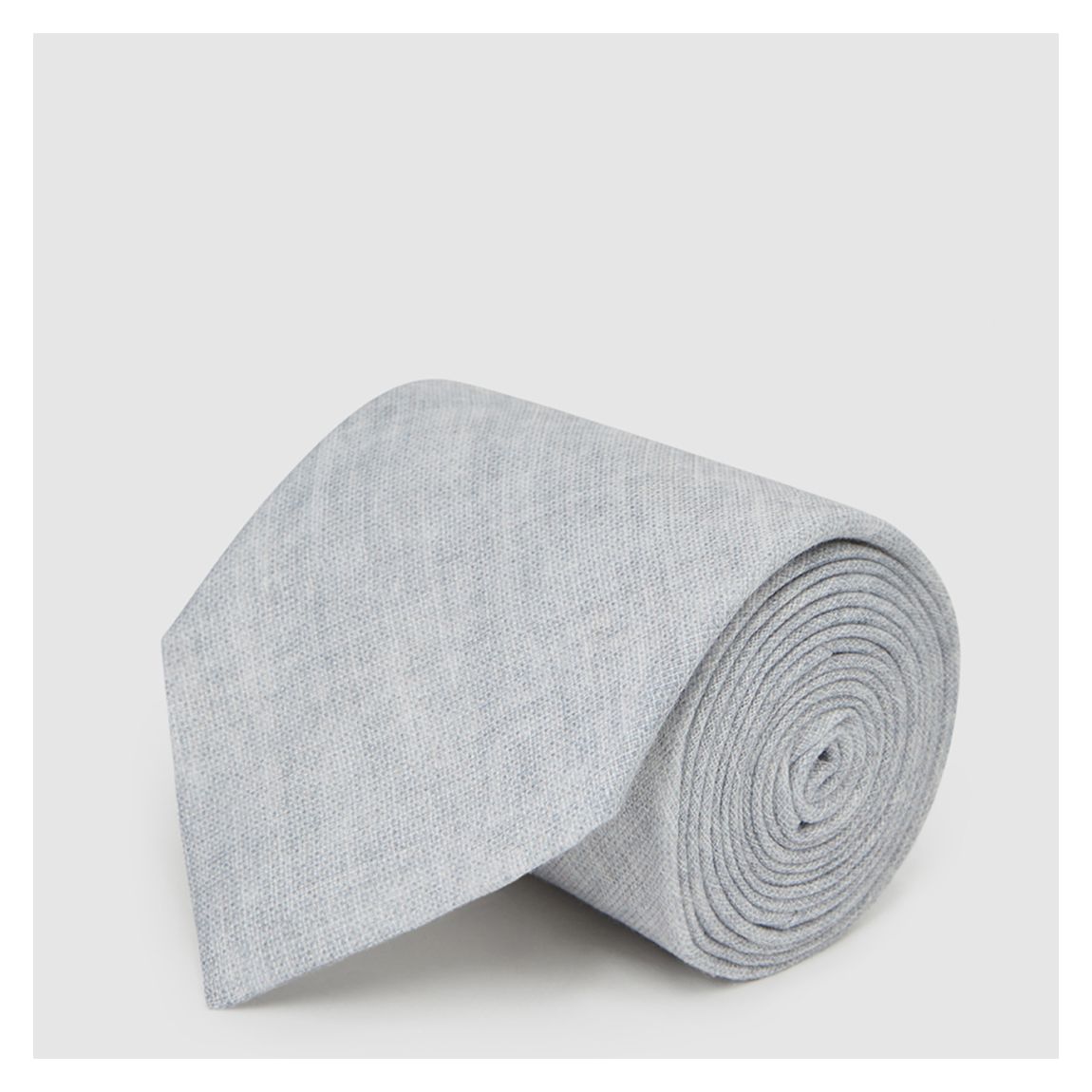 Grey Lazzaro Pattern Linen Tie main product photo