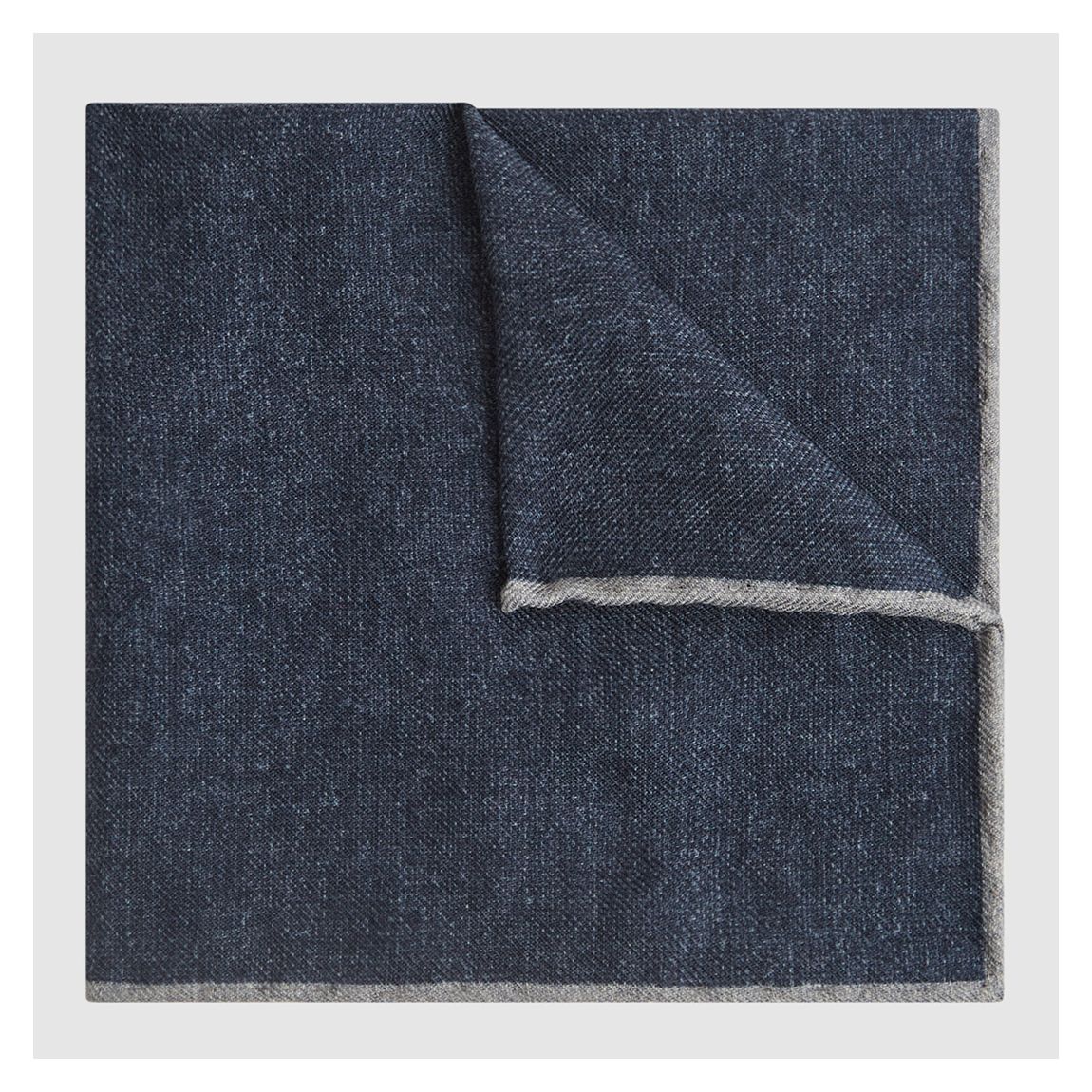 Indigo Halley Silk Blend Pocket Square main product photo