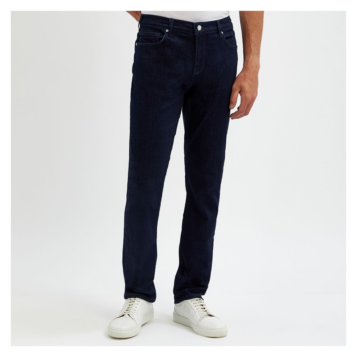 Dark Blue Adam Cotton Slim Fit Jeans main product photo