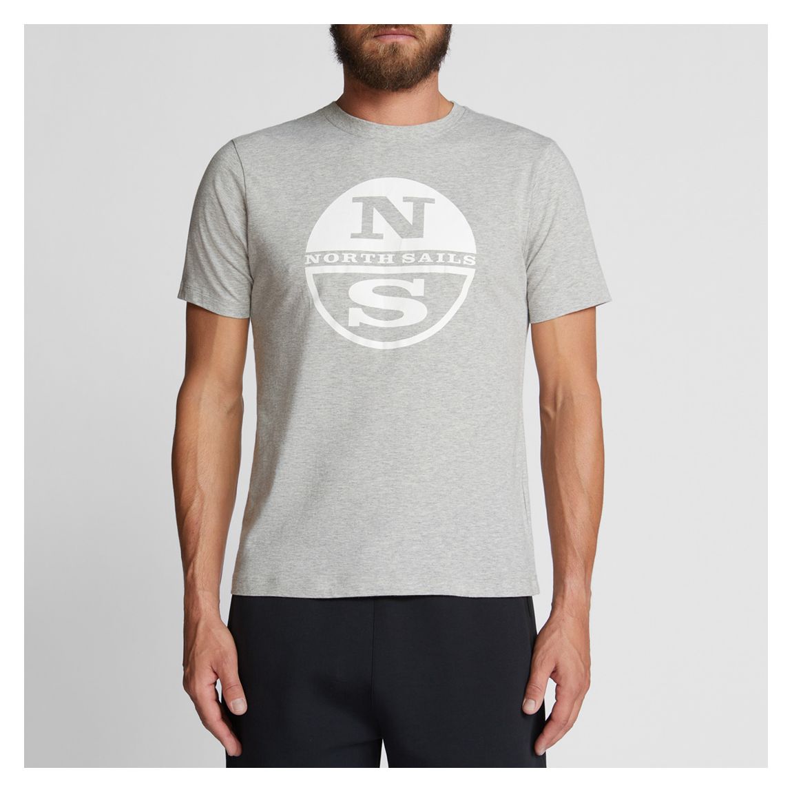 Grey Crew Neck Cotton T Shirt main product photo